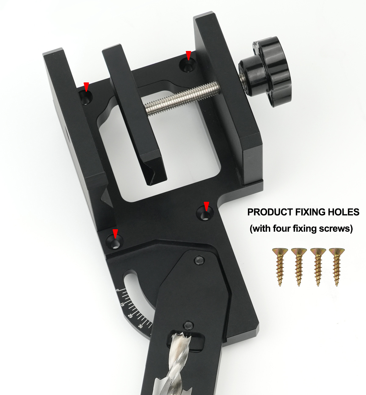 CircleRodAngleHolePunchwithAdjustable30-70mmClampand0-60DegreePunchAngleLightweightHighPrecisionEdur-2010240-13