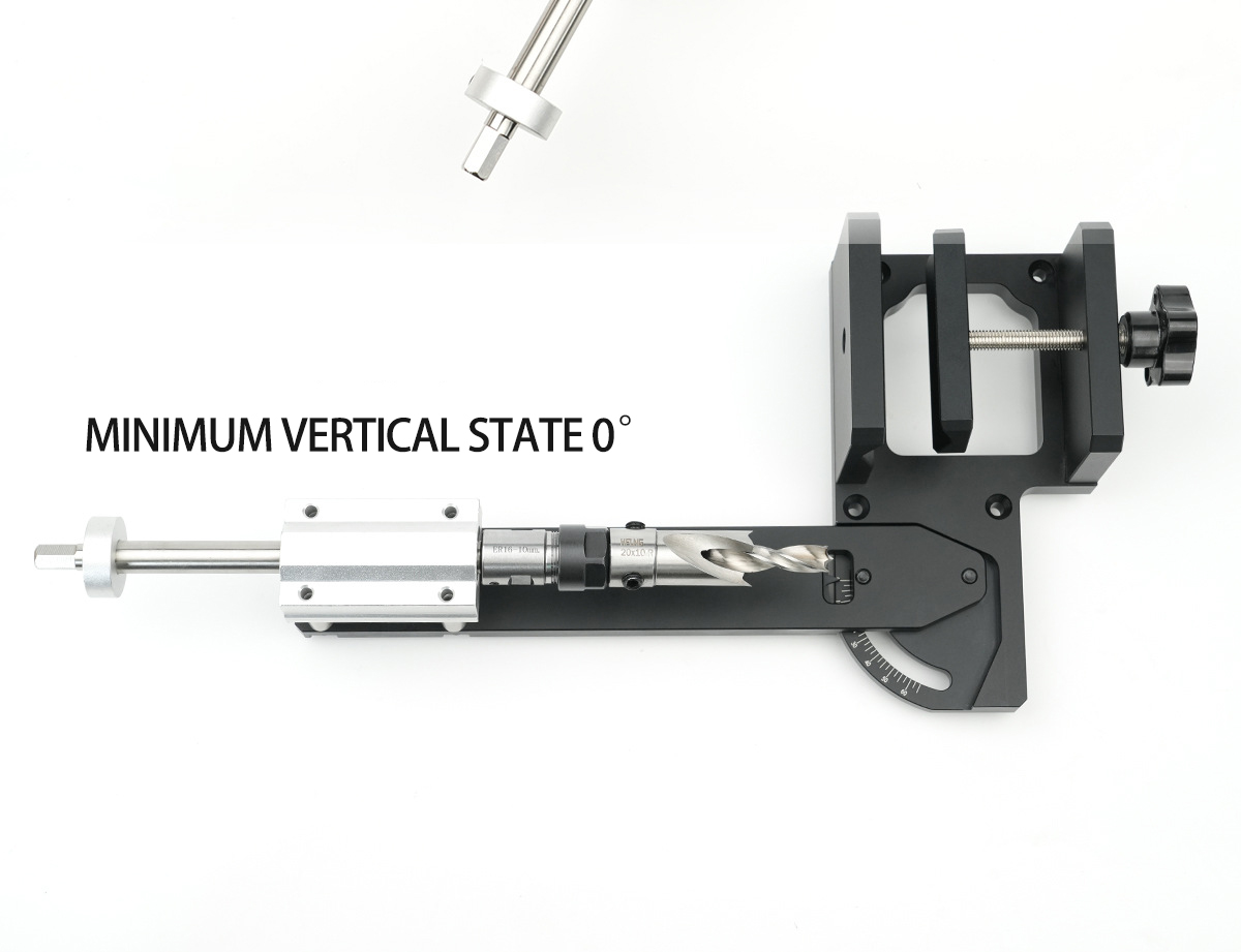 CircleRodAngleHolePunchwithAdjustable30-70mmClampand0-60DegreePunchAngleLightweightHighPrecisionEdur-2010240-6