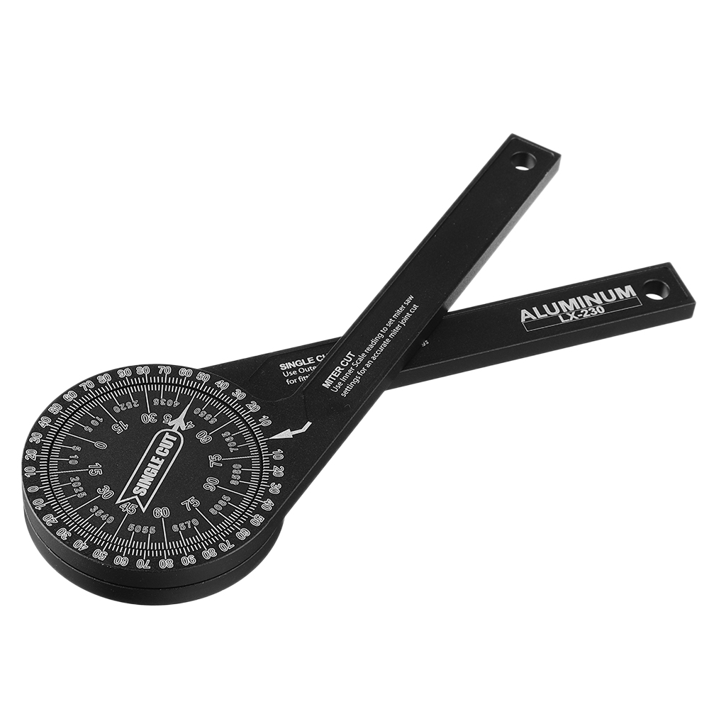 DOCTORWOODAluminumProtractorAngleFinderWoodworkingMiterSawProtractor-1979499-9