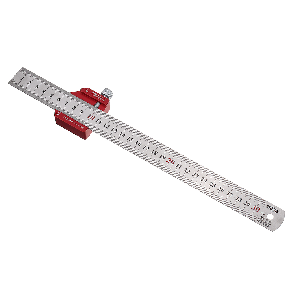 DrillproCX300-2Adjustable4590DegreeMetricandInchLineScribeRulerPositioningMeasuringRuler300mmMarking-1595696-2