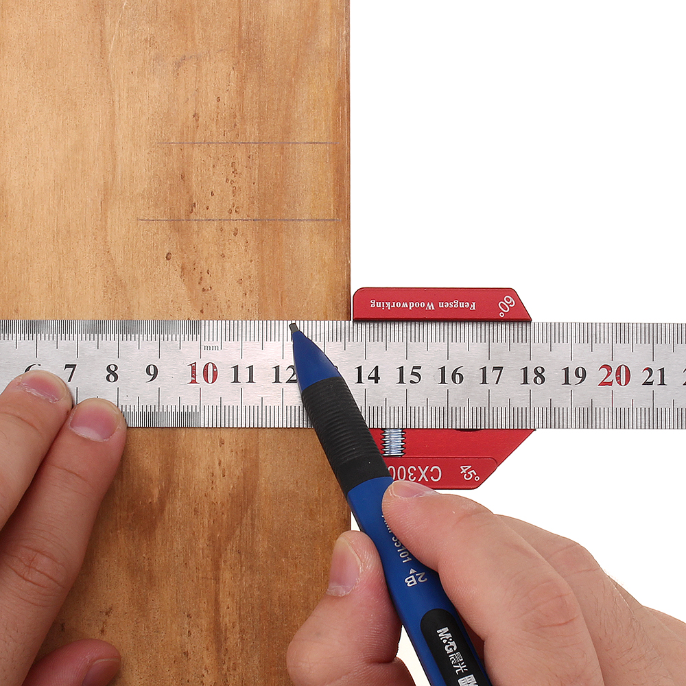 DrillproCX300-2Adjustable4590DegreeMetricandInchLineScribeRulerPositioningMeasuringRuler300mmMarking-1595696-9