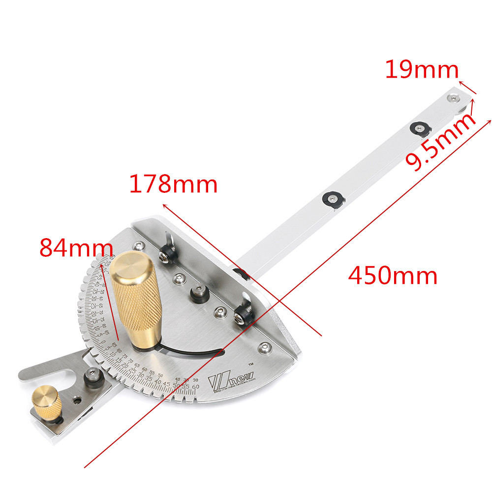 DrillproUpgradedBrassHandleMiterGaugeAssemblyRulerWithT-trackforTableSawRouterWoodworking-1614905-3