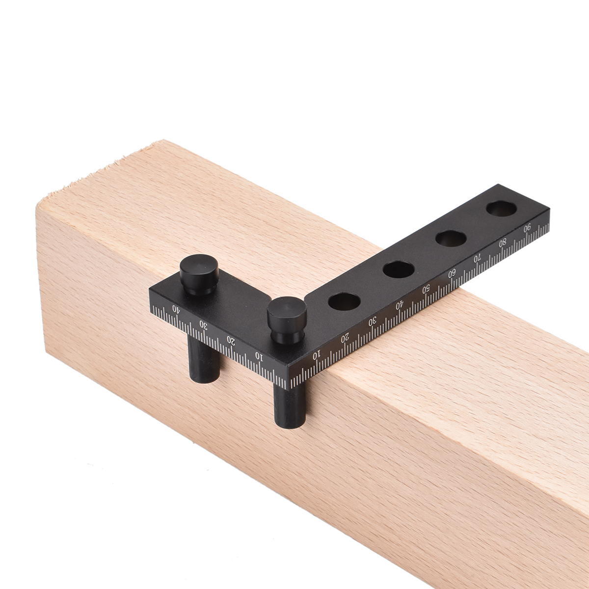 DurableAluminumAlloySquareRulerPOMWoodworkingHeightRulerwith90DegreeAngleMetricImperialScaleLineScri-2002315-1