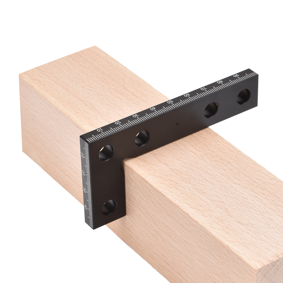 DurableAluminumAlloySquareRulerPOMWoodworkingHeightRulerwith90DegreeAngleMetricImperialScaleLineScri-2002315-5