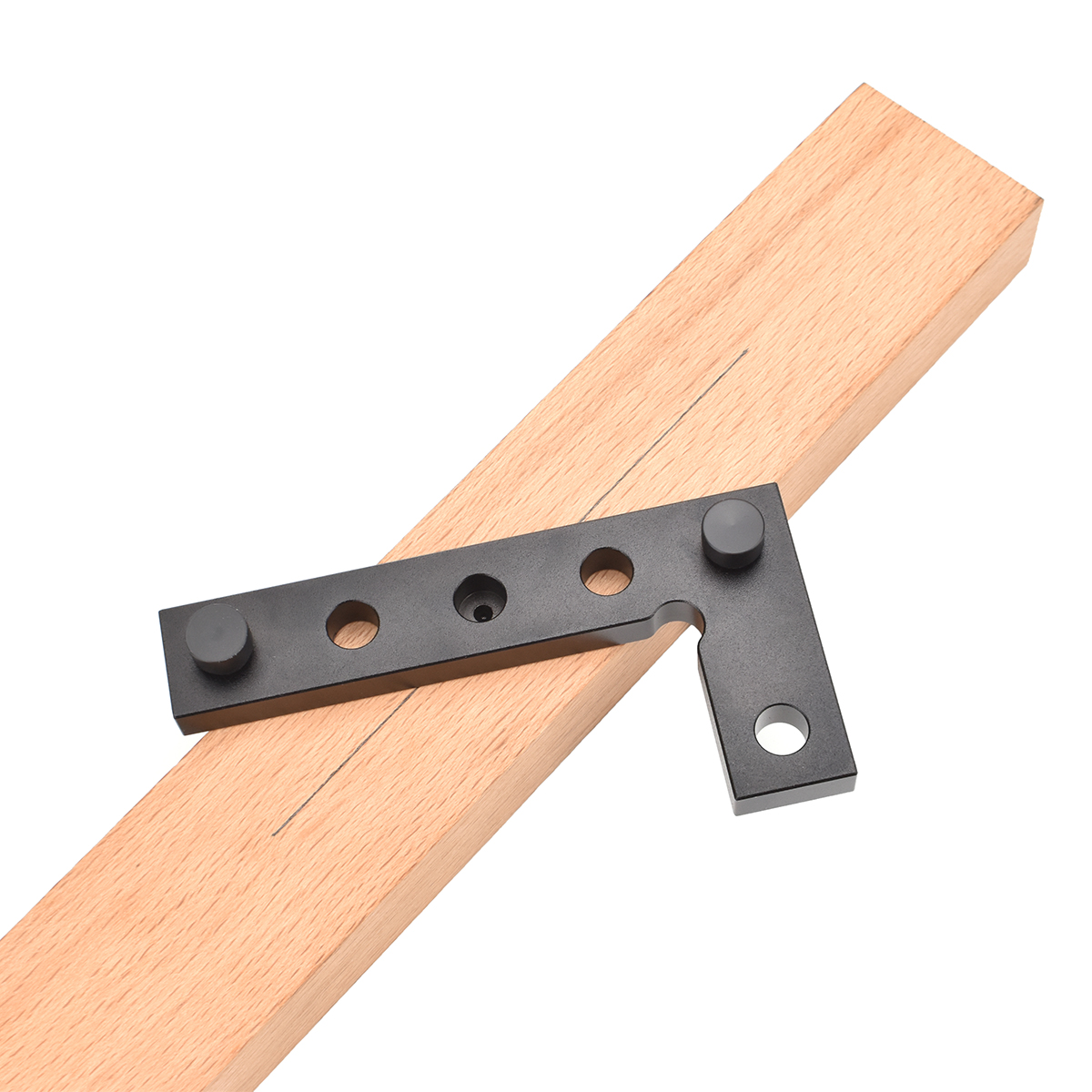 DurableAluminumAlloySquareRulerPOMWoodworkingHeightRulerwith90DegreeAngleMetricImperialScaleLineScri-2002315-6