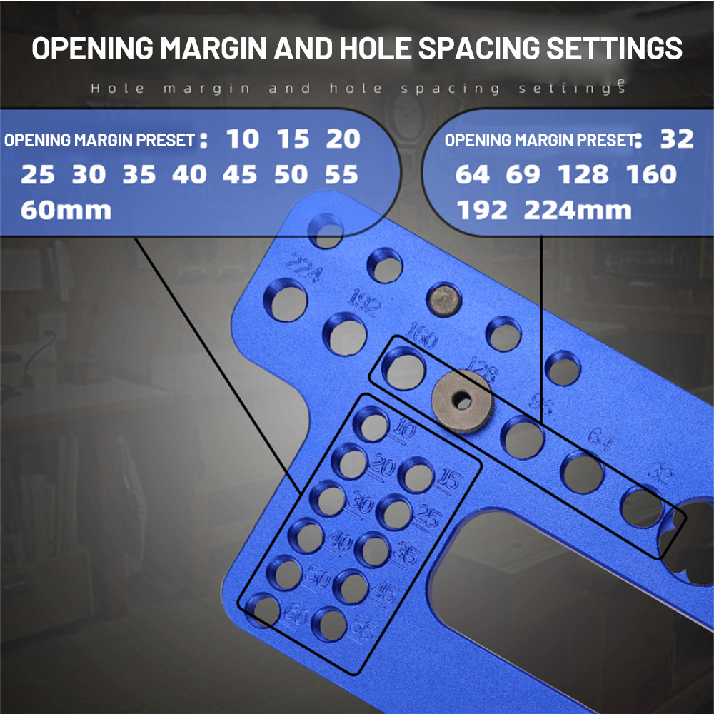 FonsonToolsCabinetHardwareJigDrillGuideHolePunchPositioningforHandlesandPullsonDrawersCabinetsDoors-2014636-4