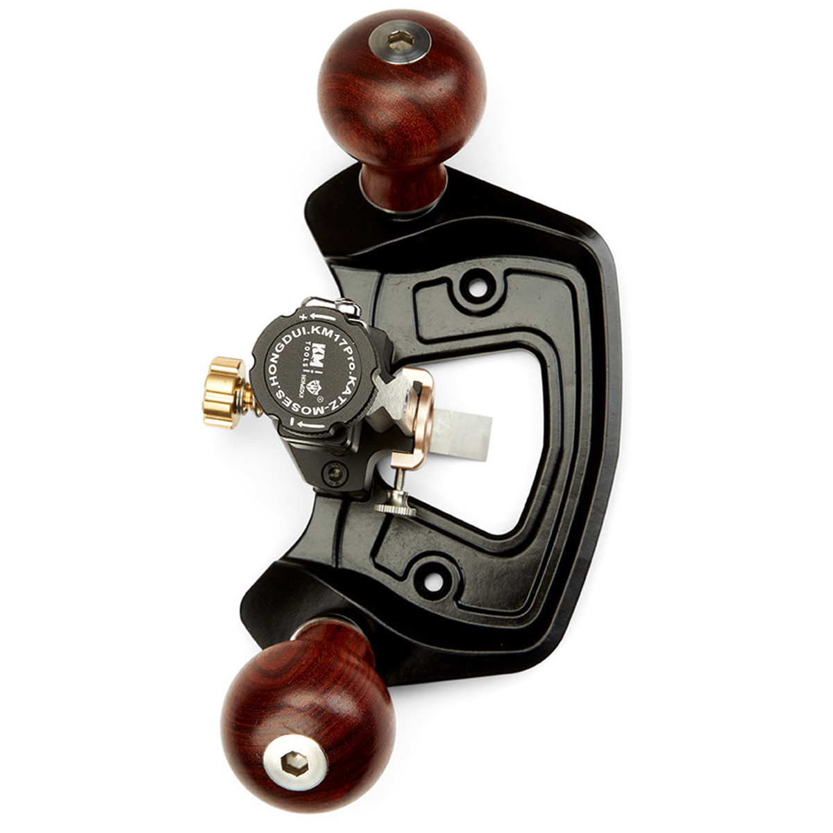 HONGDUIKM-17ProRouterPlaneDieSteelBodyAdjustableFencewithCAMLockDepthStopDualBlade12incheswidthForFi-2003037-13