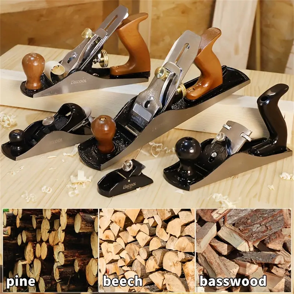 HandPlanerAdjustablePrecisionSmoothingWoodPlaneWithSharpBladeForSurfaceEdgeCornerPlaneTrimmingAndCha-2008301-2