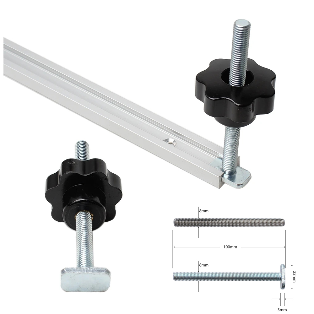 HandleT-slotSliderMiterT-trackJigScrewFixtureForTableSawRouterChutesRailDIYWoodworkingBenchToolM8x10-1984714-3