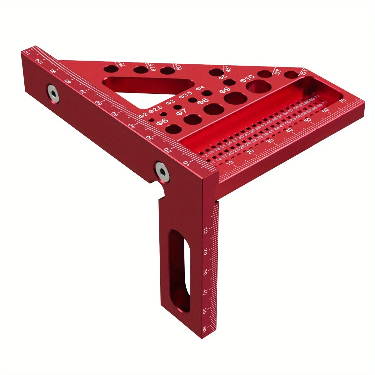 JIGHOLE5thGeneration3DMulti-angleMeasuringRulerSquareRuler225-90DegreeProtractorAluminumAlloyScriber-2014707-3