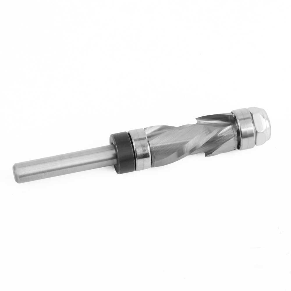 LAVIE14ShankWoodworkingSolidCarbideCNCRouterBitSpiralCompressionTopBearingFlushRouterBitIdealforCarv-2010529-5