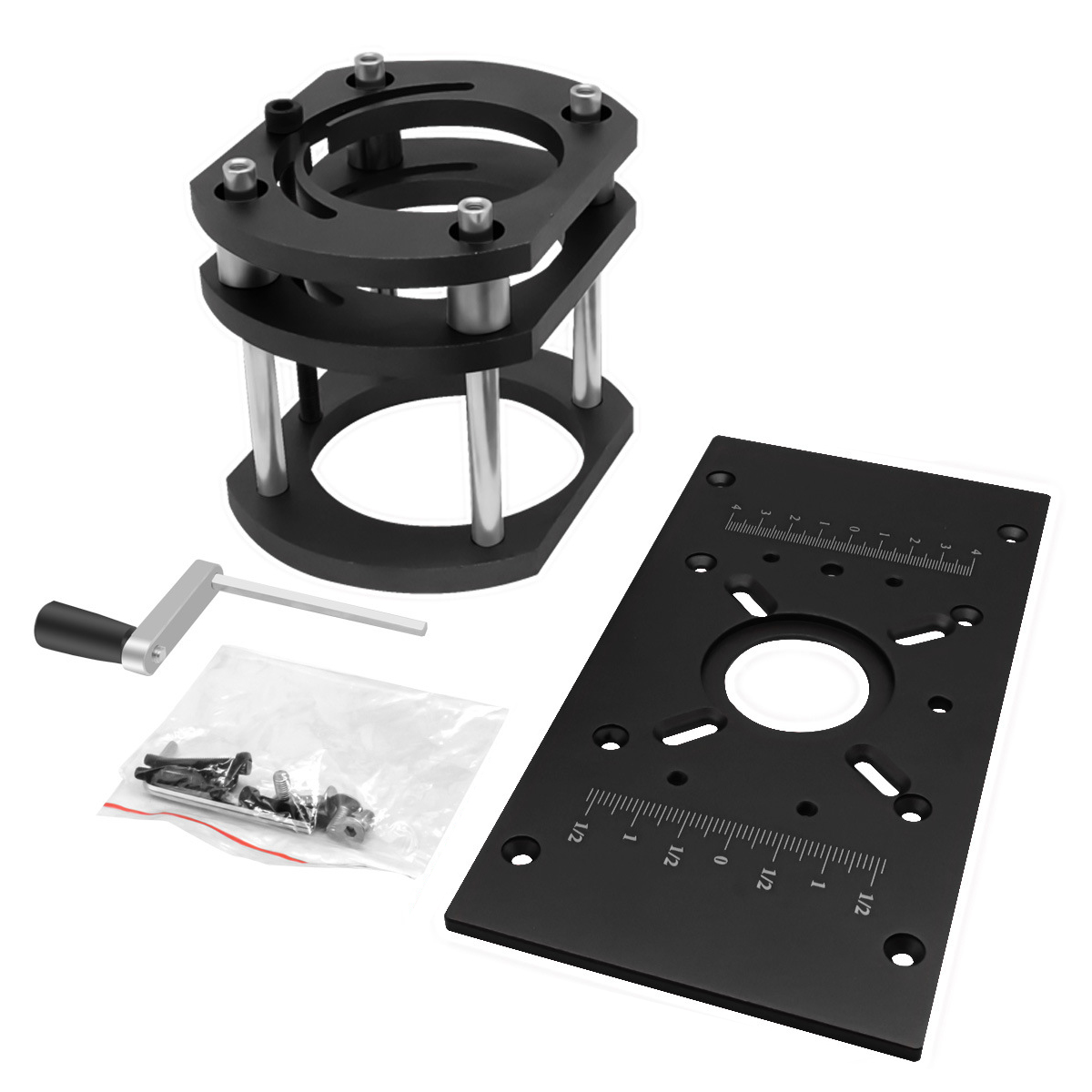 M8BlackRedCNCRouterwithAluminumInvertedPlateLiftTableandElectricWoodMillingPlatform-1995442-1