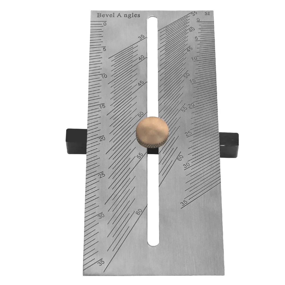 Multi-funcSquareRulerWoodworkingScribeT-typeRulerStainlessSteelDovetailMarkingGaugeCarpentryMeasurin-2003137-6
