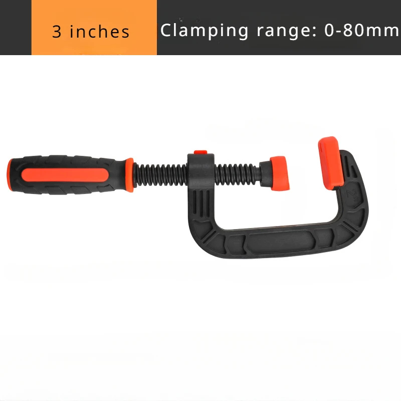 PlaticHeavyDutyC-shapedClipG-shapedClampwithQuickButtonMovableChuckforWoodworkingNylonFixingClampHig-2013819-6
