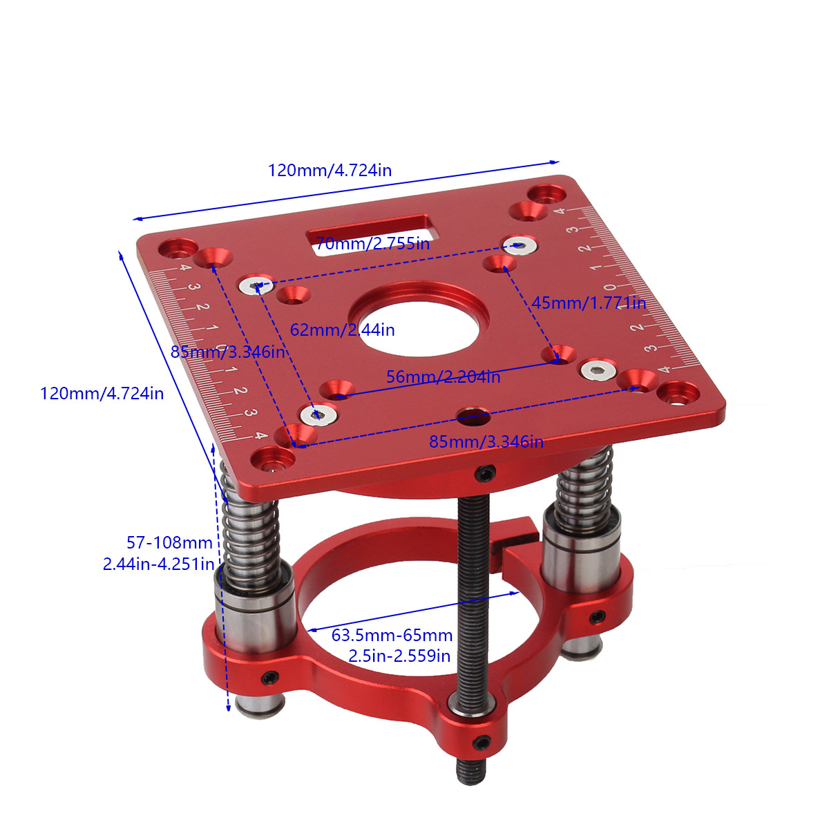 PrecisionRouterLiftKitwithRouterTableInsertPlateMaxLifting70mmWoodworkingEngravingDIYToolsfor64-66mm-2002932-10