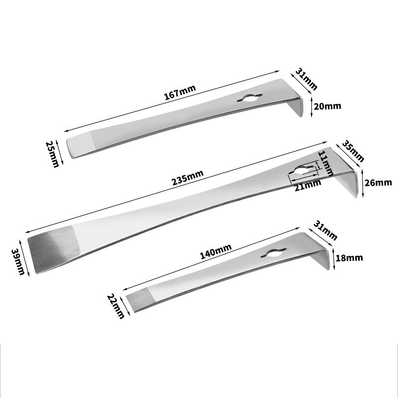 StainlessSteelPryBarScraperMiniFlatPullerForWoodworkingNailStarterMulti-functionScrapingTool-1999455-2