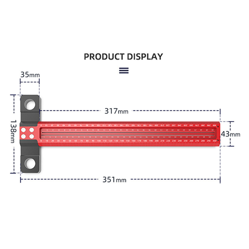 TRulerWoodworkingScriber200300cmParallelVerticalLineDrawingToolwithT-ShapedHoleMarkingRuler-1987608-9
