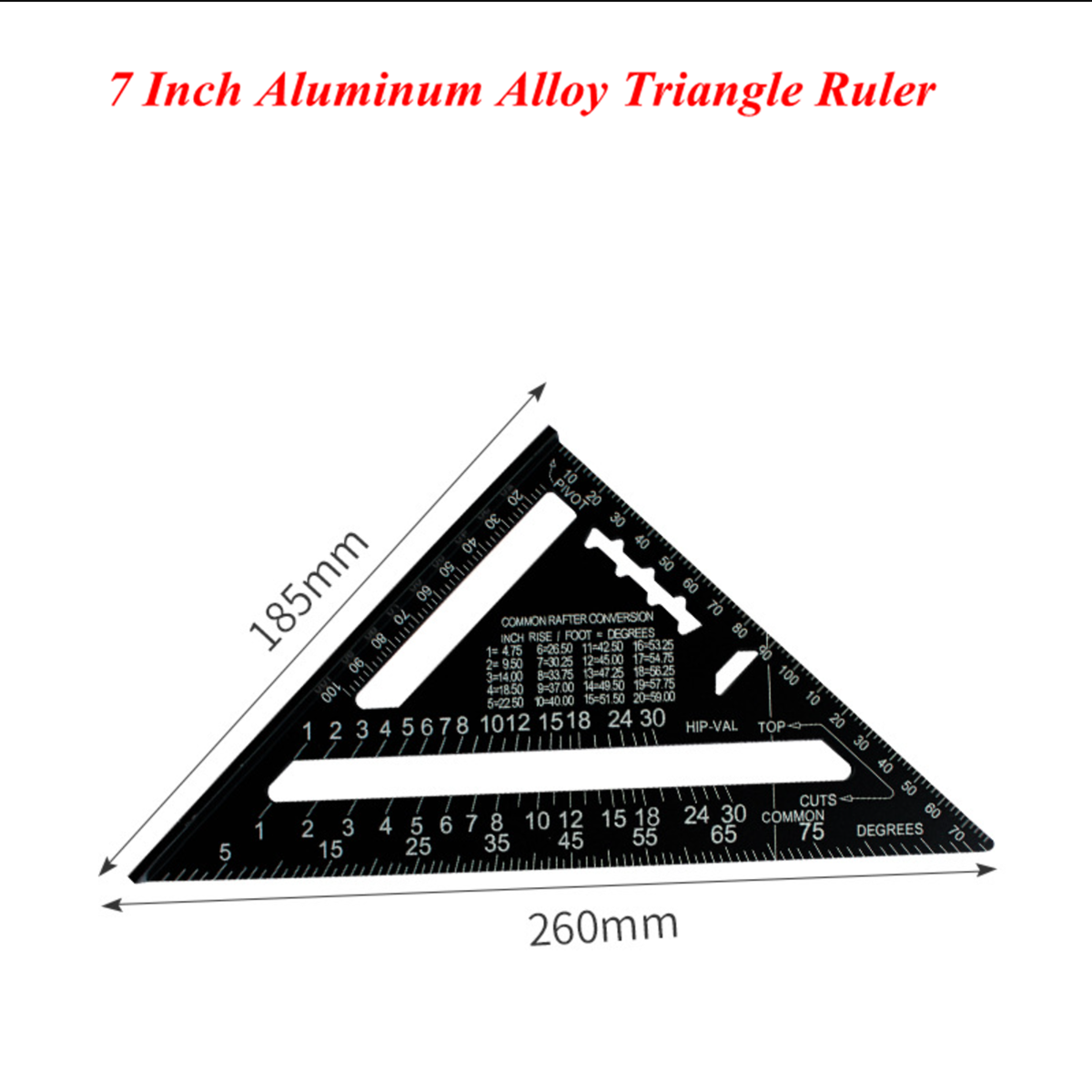 TriangleAngleRuler712inchMetricAluminumAlloyAngleProtractorTriangularMeasuringRulerWoodworkSpeedSqua-1977016-6