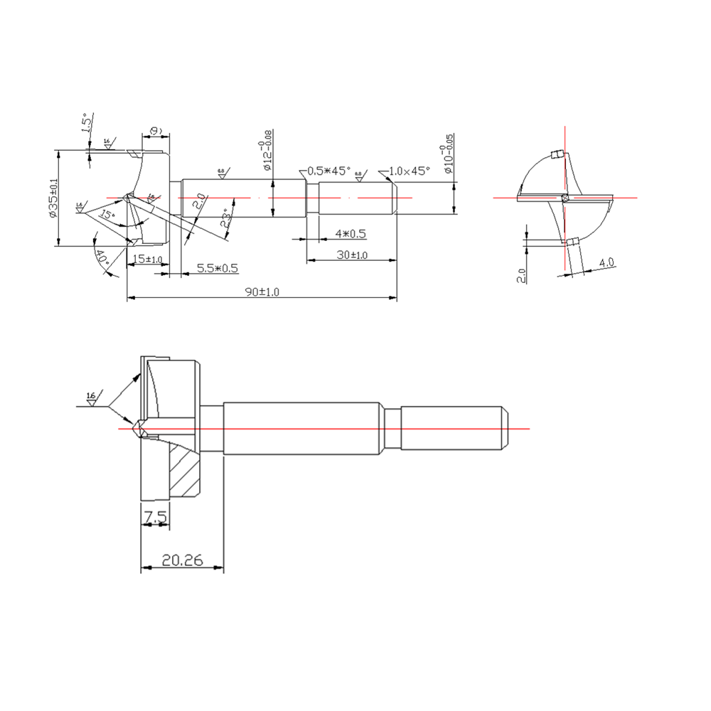 VEIKOCarbideSteelWoodworkingDrillHoleSawCutterforHingeBoringHoleDrillGuideHingeJig-1975139-4