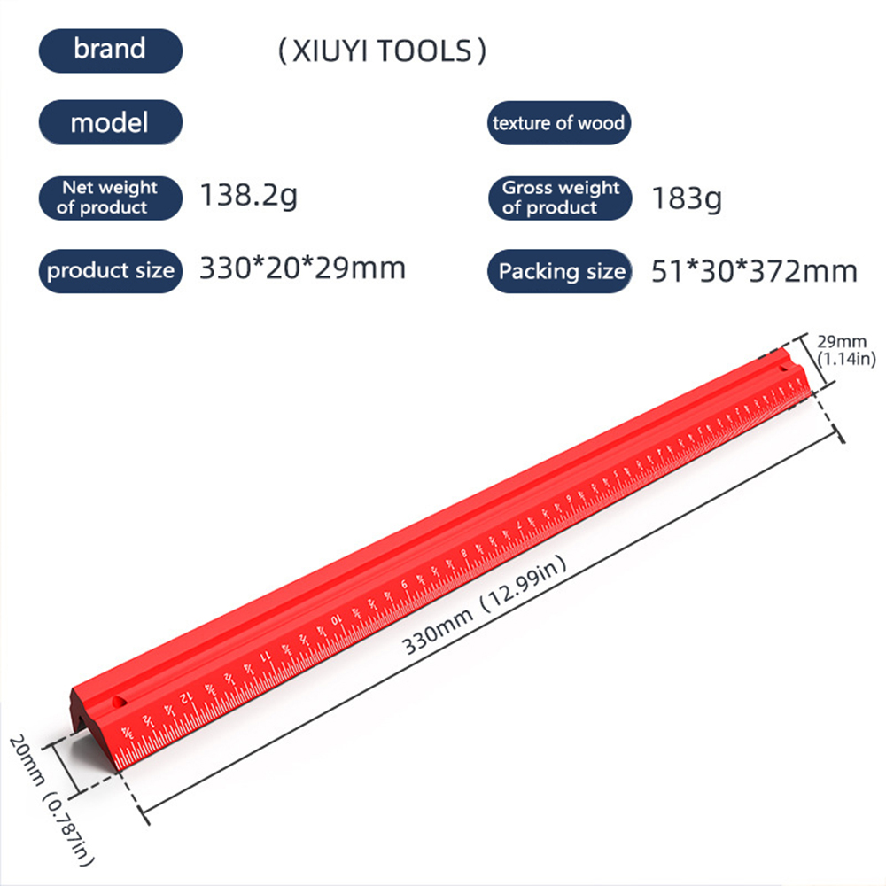 VShapeMarkingRulerDouble-SidedAluminumAlloyCNCPrecisionMeasurementToolIdealforSquareandRightAngleChe-2002317-5