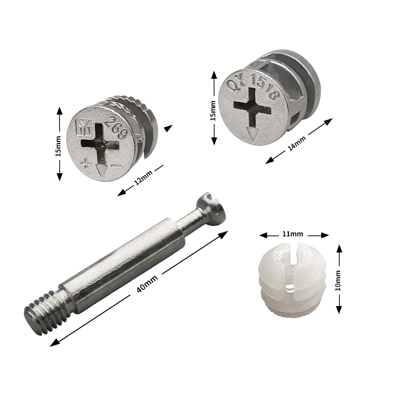 Wnew20pcs3-in-1ScrewFurnitureConnectorFixerEccentricWheelNutConnectionforDowelJigWardrobeLinkConnect-1976758-2