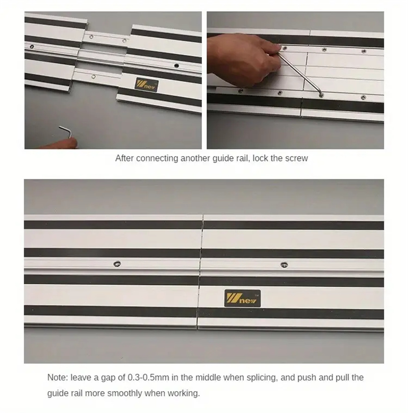 WnewTrackSawQuickcutGuideRailwith90Degreeand45DegreeCuttingAngle14mand28mLongRailUniversalfor65-10In-2013705-22