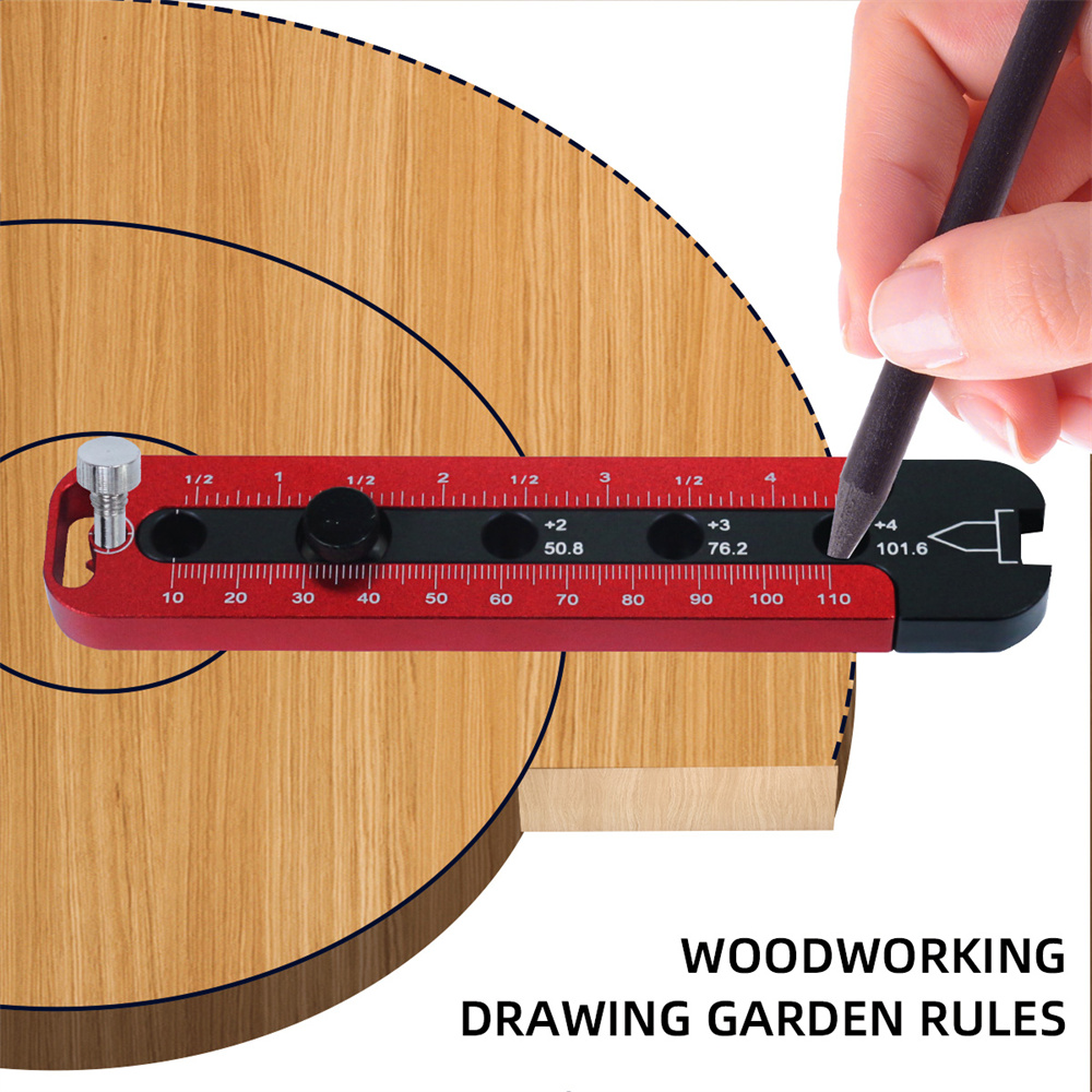 WoodworkingDrawingCompassCircularDrawingToolFixed-pointCircleScriberMetricInchAdjustableRoundMarking-1999536-3