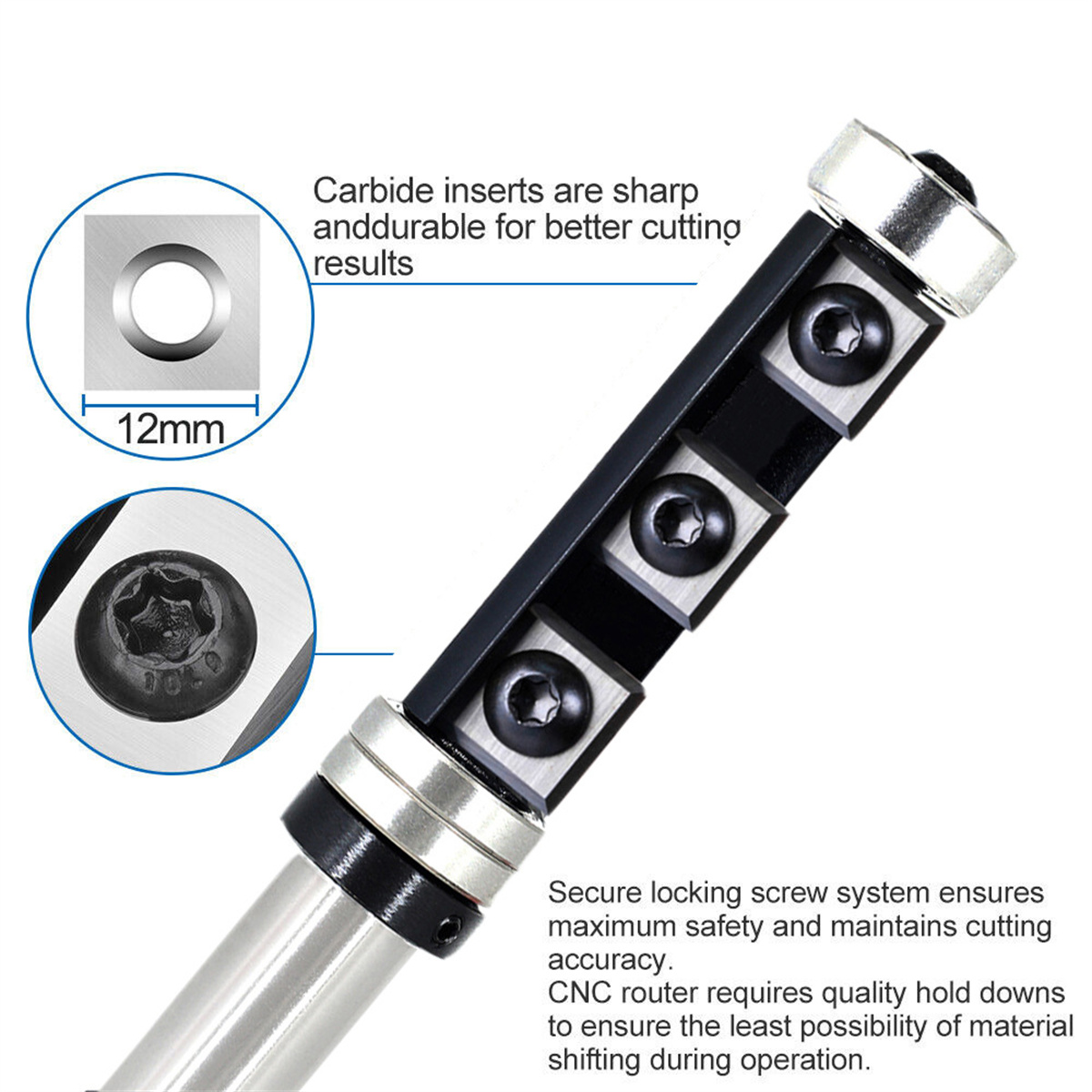 WoodworkingMillingCutterRouterBitShankSize12inch12mmInterchangeableBladesEasyInstallationPerfectforP-2003190-3