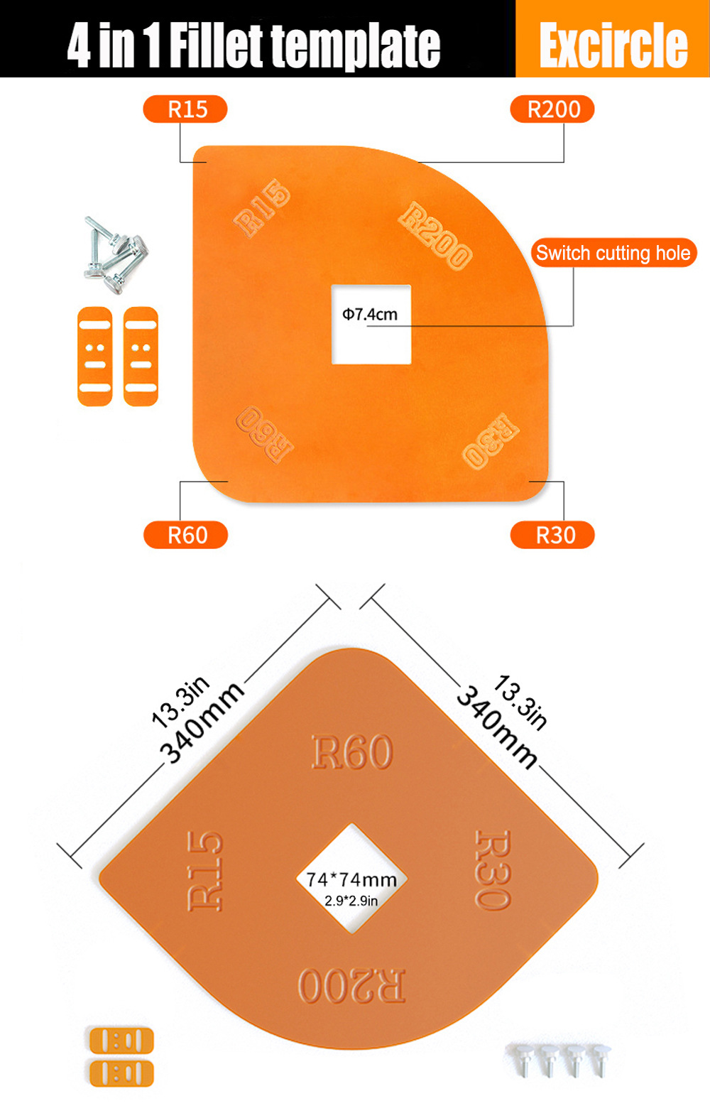 WoodworkingRouterCornerRadiusTemplatesJigR200R5R10R15R20R25R30R35R40ArcAngleCornerTemplateWoodworkin-2004082-9