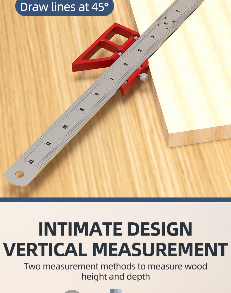 WoodworkingScribeCenterFinderLineDrawingRuler4590DegreeAngleScribingMarkingGaugeCarpentryMultifuncti-2010185-6