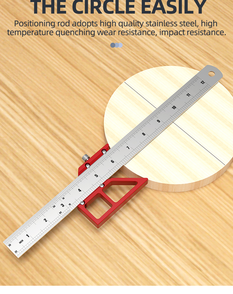 WoodworkingScribeCenterFinderLineDrawingRuler4590DegreeAngleScribingMarkingGaugeCarpentryMultifuncti-2010185-8