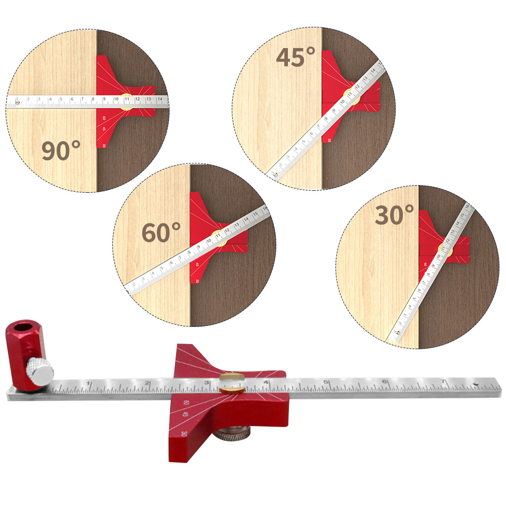 WoodworkingScriberPremiumAluminumAlloyDepthGaugeAdjustableMulti-AngleLineDrawingDepthGaugeParallelSc-1999498-7