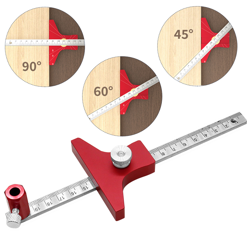 WoodworkingScriberPremiumAluminumAlloyDepthGaugeAdjustableMulti-AngleLineDrawingDepthGaugeParallelSc-1999498-8