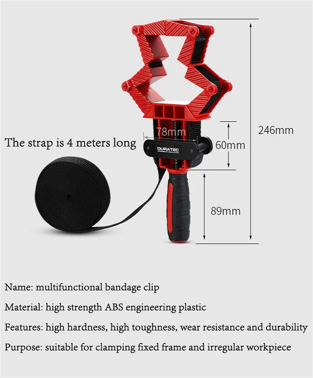 WoodworkingSoftBeltStrapClampVersatileDurablewithFoldableClampingBlocksIdealforDIYProjectsRoundFrame-2004602-1