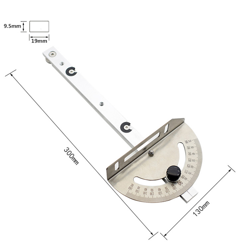 WoodworkingTableSawMiterGaugeAluminumFenceCarpenterPushBandSawAdjustableAngleGauge-1990827-4