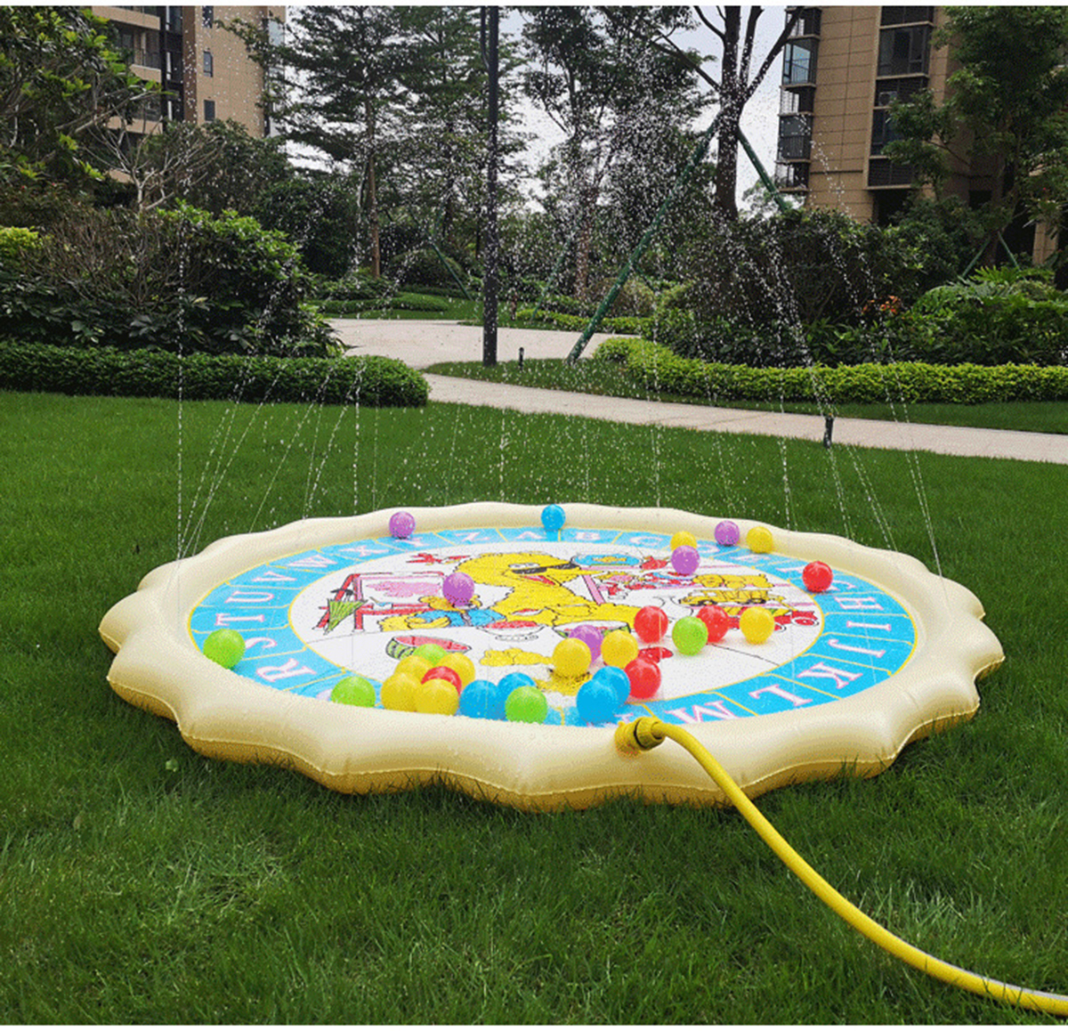 150cmSummerSwimmingAirMattressKidsInflatableBabySplashWaterPadPlayMatChildrenWadingToys-1647841-3