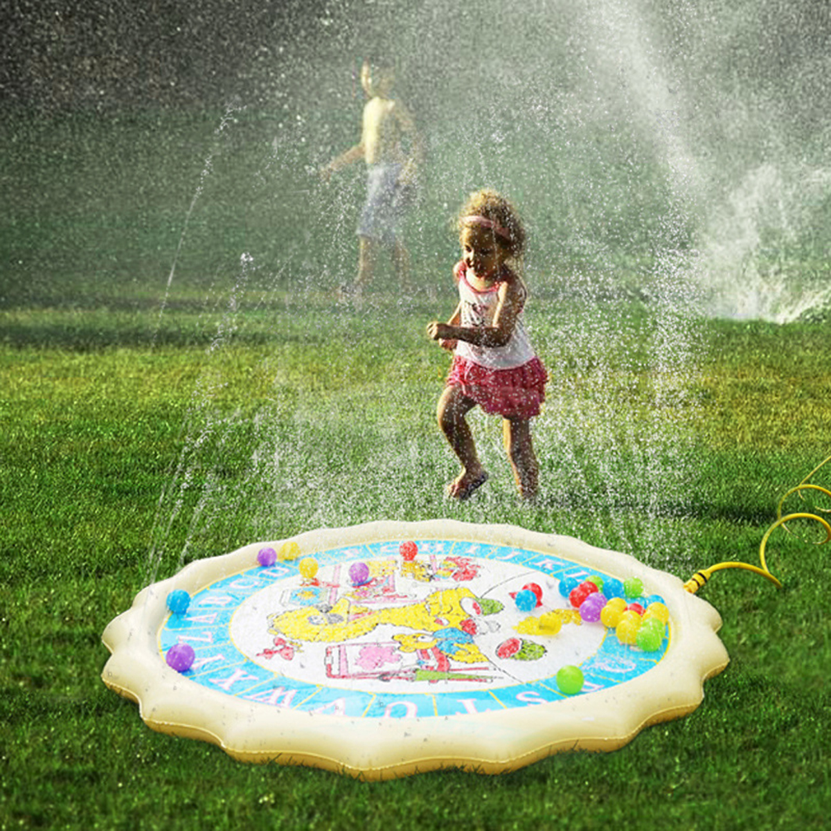 150cmSummerSwimmingAirMattressKidsInflatableBabySplashWaterPadPlayMatChildrenWadingToys-1647841-7