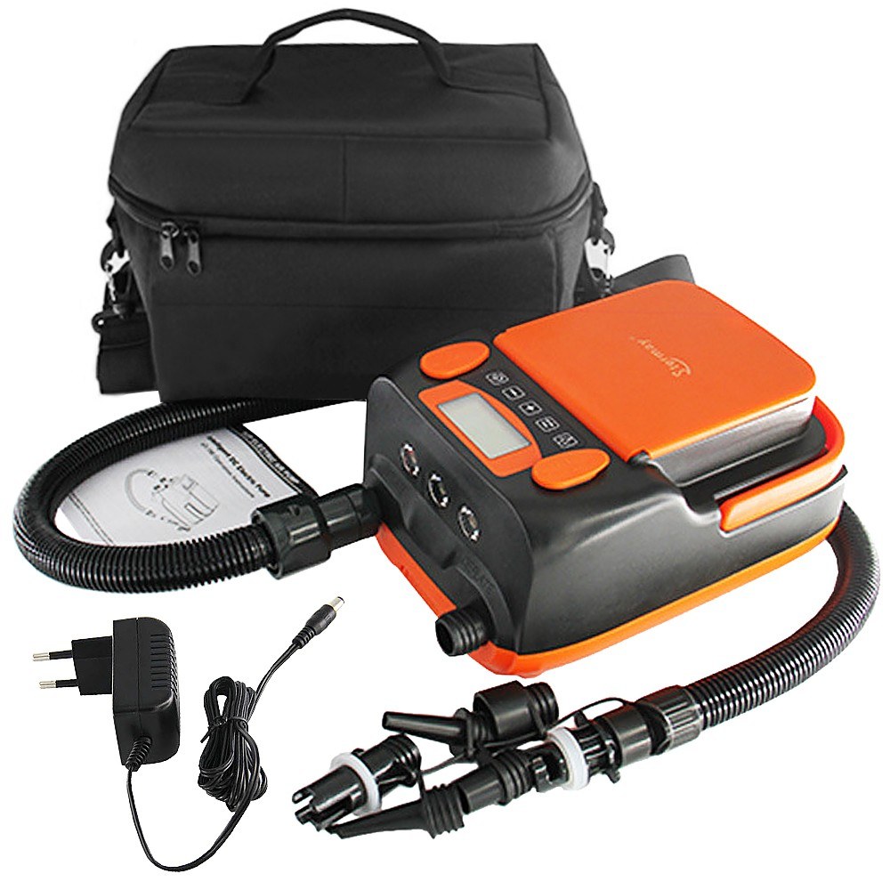 16PSIIntelligentDoubleStageAirPumpwith6PCSNozzlesLCDDisplay6000mAhElectricPumpSupportInflationandDef-2012869-1