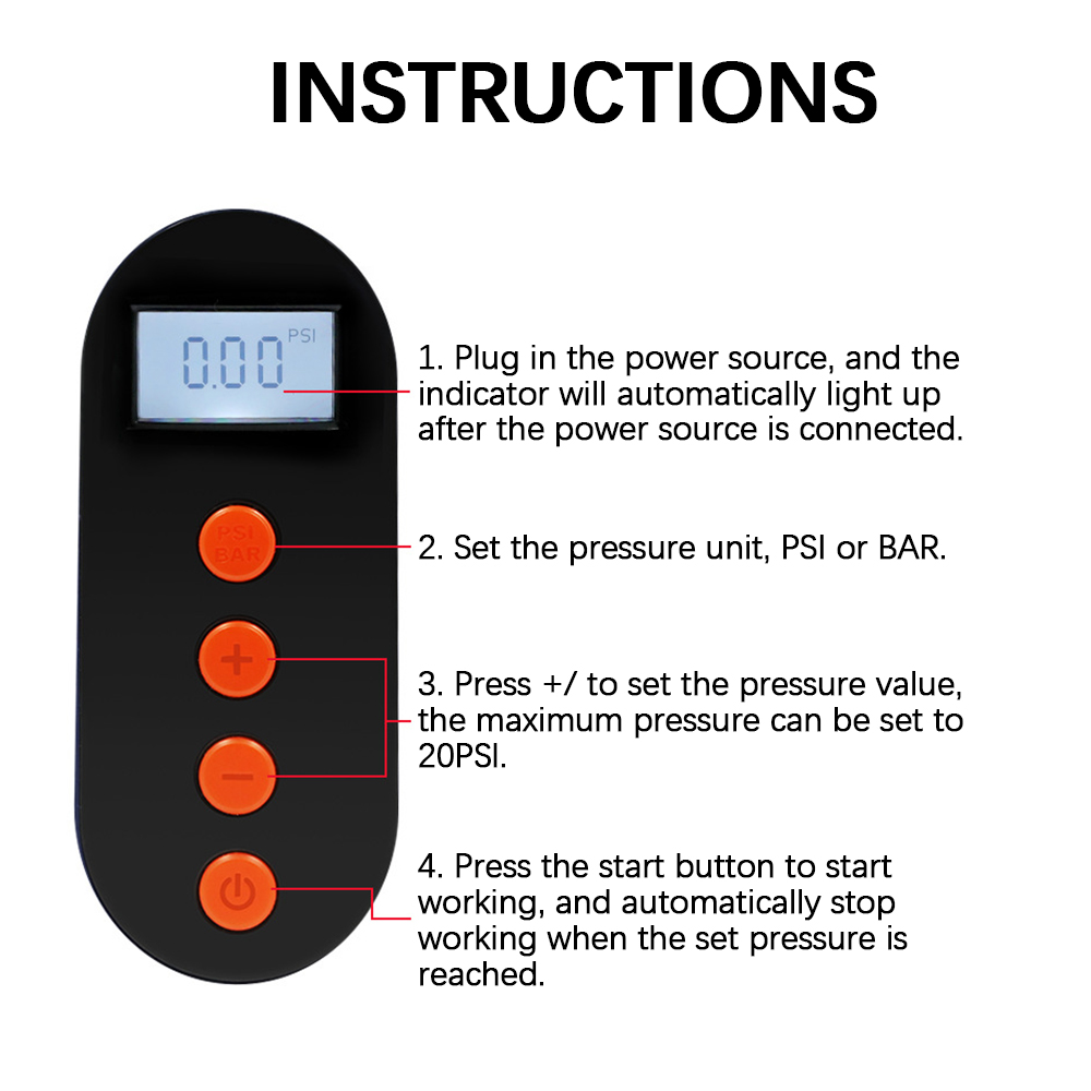 20PSI12VPortableElectricAirPumpwith7NozzlesLCDDigitalElectricPumpforInflatableBoatsSurfBoatsInflatab-1893875-5