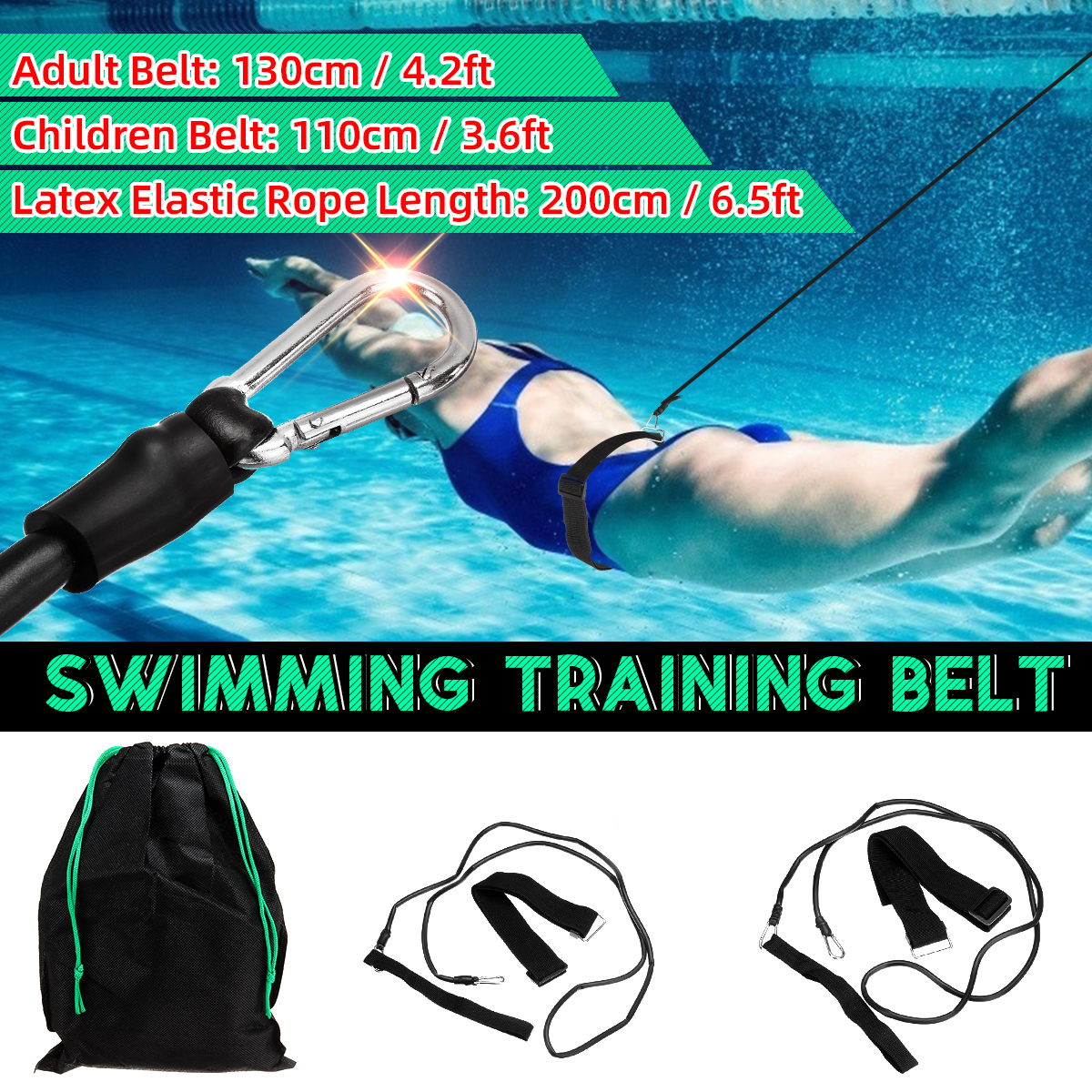 2mSwimmingSafetyBeltsAdultChildrenStrengthResistanceBandWaterTrainingToolsOutdoorWaterSport-1840927-1