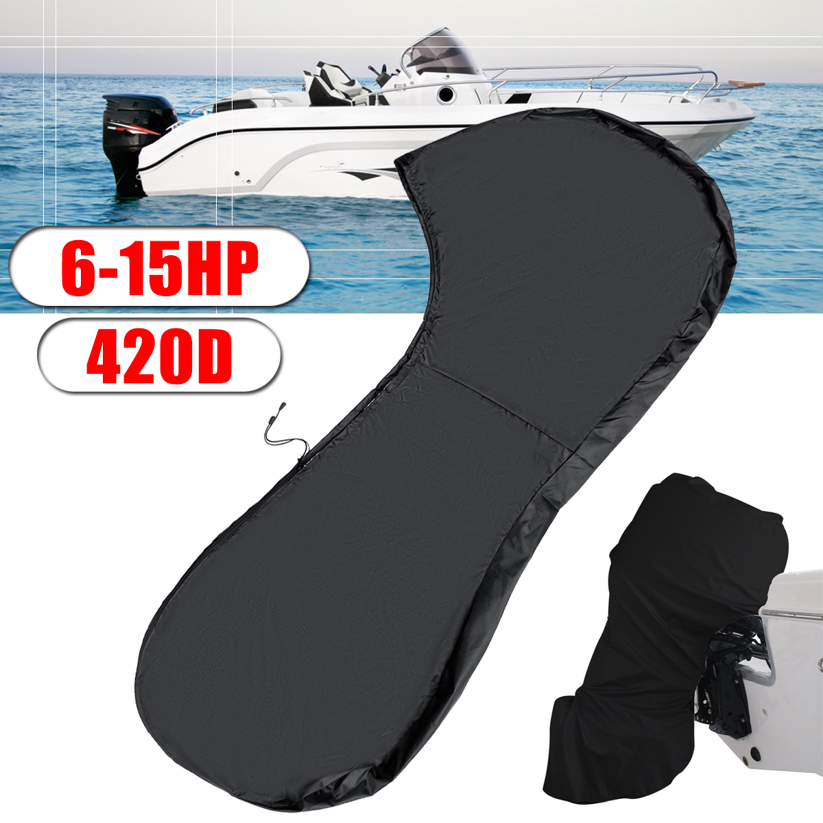 420DOxfordOutboardEngineBoatCoverWaterproofDust-proofProtectorCoverfor6-15HPBoatMotors-1870073-1