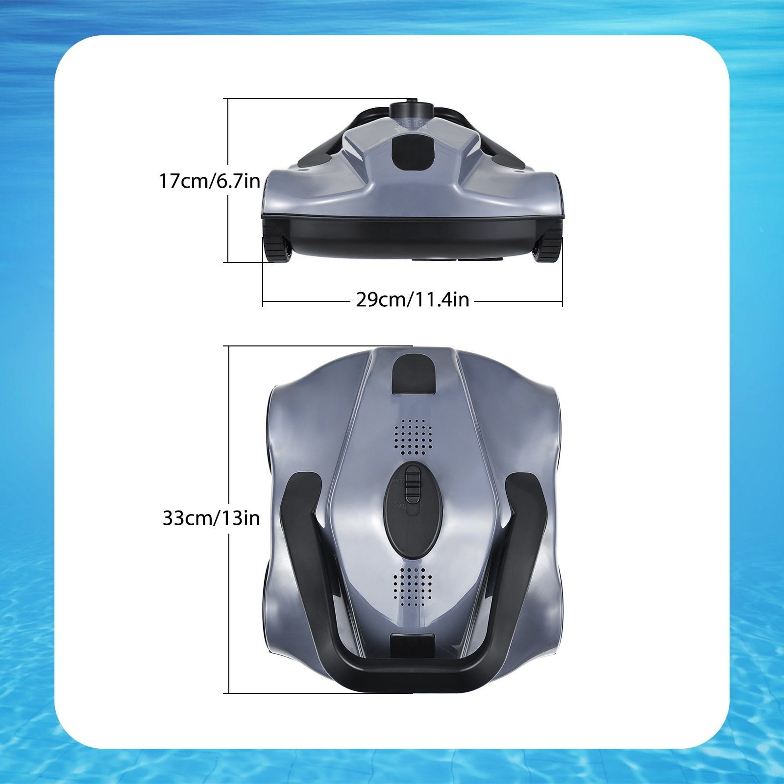 AutomaticRoboticPoolCleanerIPX8CordlessRoboticPoolVacuumforInGroundFlatPools5200mAhBatteryforMax100C-2015559-9