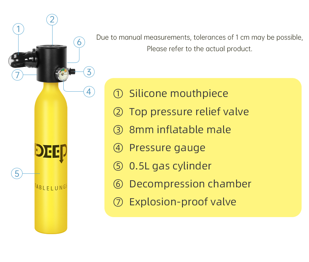 DIDEEP05LMiniScubaTankKitwithStorageBagandSatetyRopePortableScubaDivingTankGearSupport5-10MinutesBre-1989666-3
