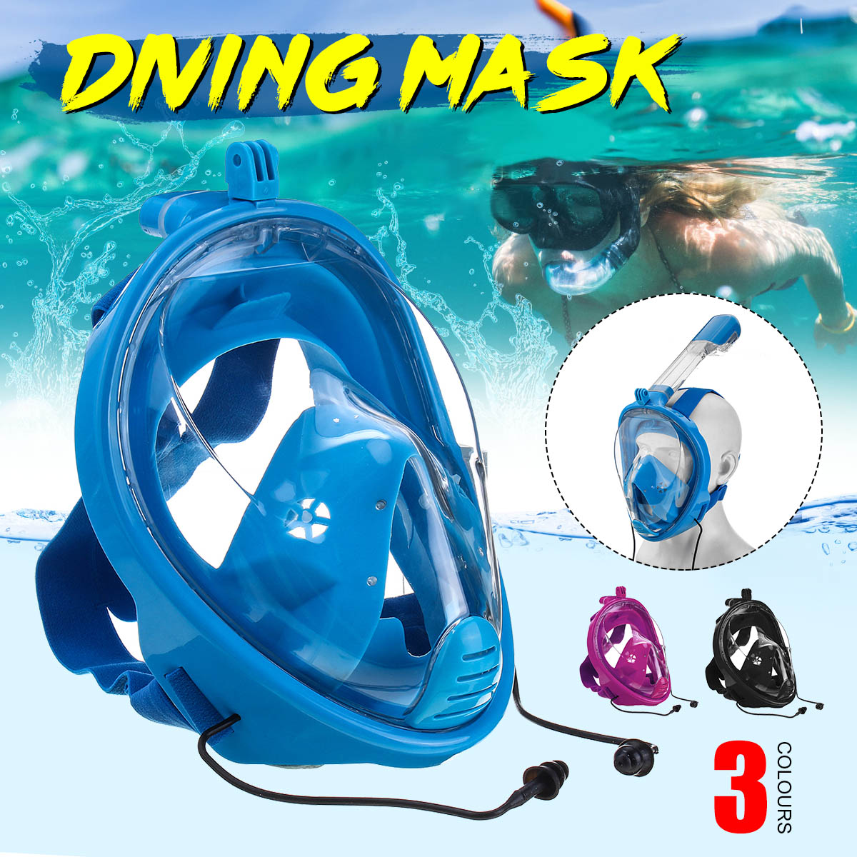 DivingMirrorSnorkelingMaskRainbowSiliconeBreathingTubeDivingMask-1568940-1