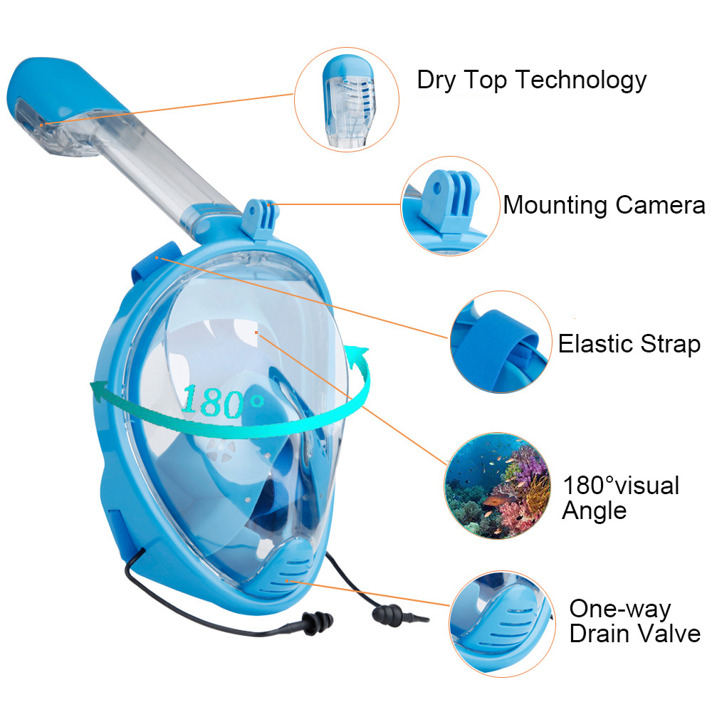 DivingMirrorSnorkelingMaskRainbowSiliconeBreathingTubeDivingMask-1568940-2