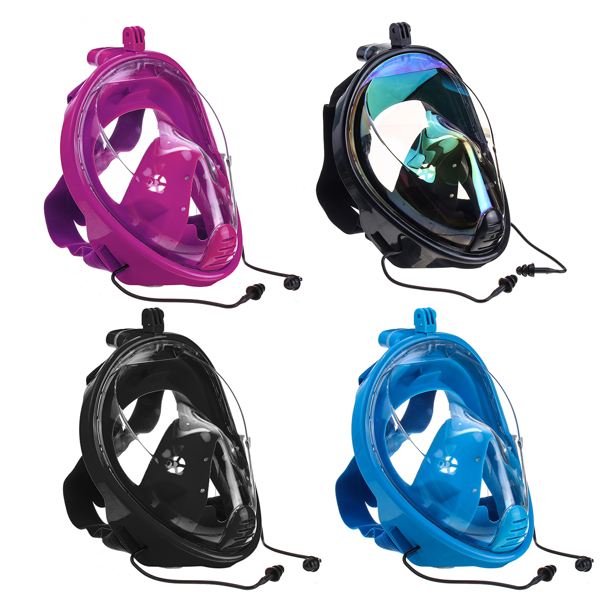 DivingMirrorSnorkelingMaskRainbowSiliconeBreathingTubeDivingMask-1568940-3