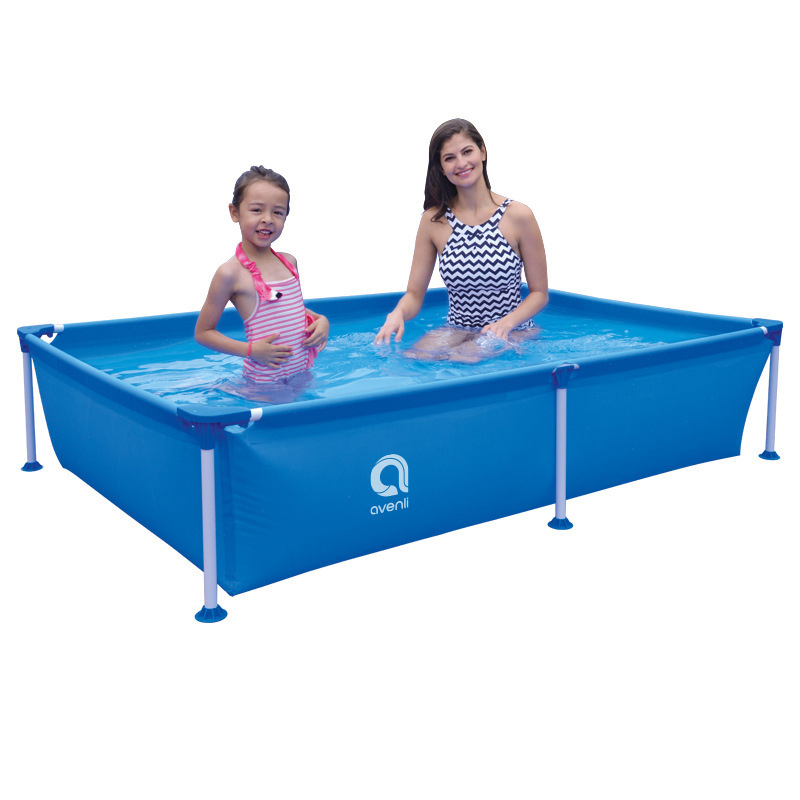 JILONG258mRectangularBracketSwimmingPoolsFoldingStandBathtubThickenedPVCPortableSummerWaterPoolsFami-1818245-1