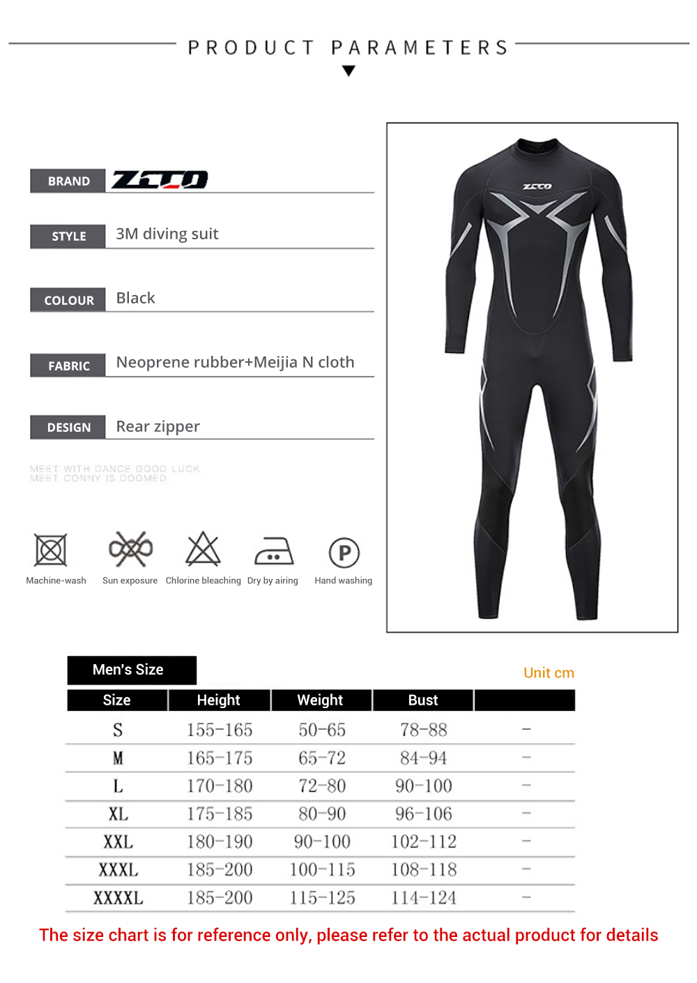 ZCCO3mmAdultWetsuitNeopreneSuperElasticWear-resistantDivingSuitDeepSpearfishingWearSnorkelingSurfing-1997757-1