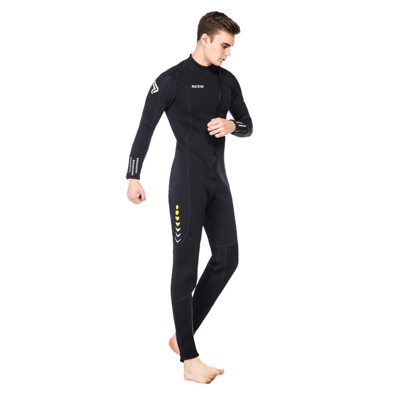 ZCCO3mmFrontZipperWetsuitNeopreneElasticWarmSwimmingSurfingSnorkelingLongSleevesDivingSuitFullBodyJu-2011573-9