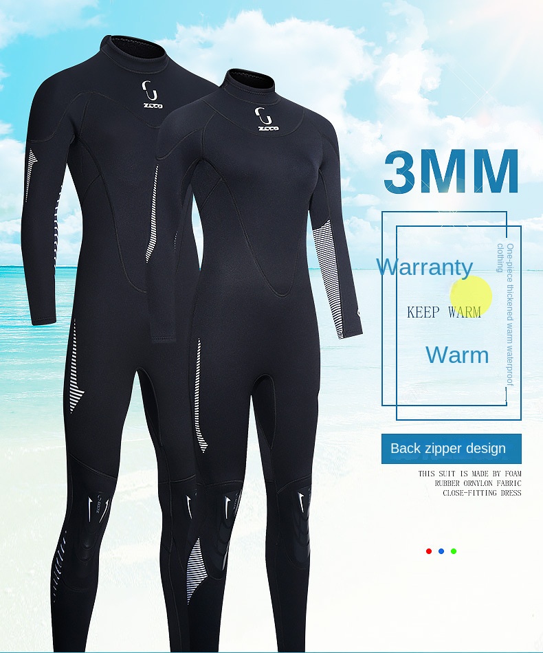 ZCCO3mmFullBodyNeopreneDivingWetSuitBackZipWetsuitsLongSleevesThermalSwimsuitforSurfingSwimmingSnork-1997758-1